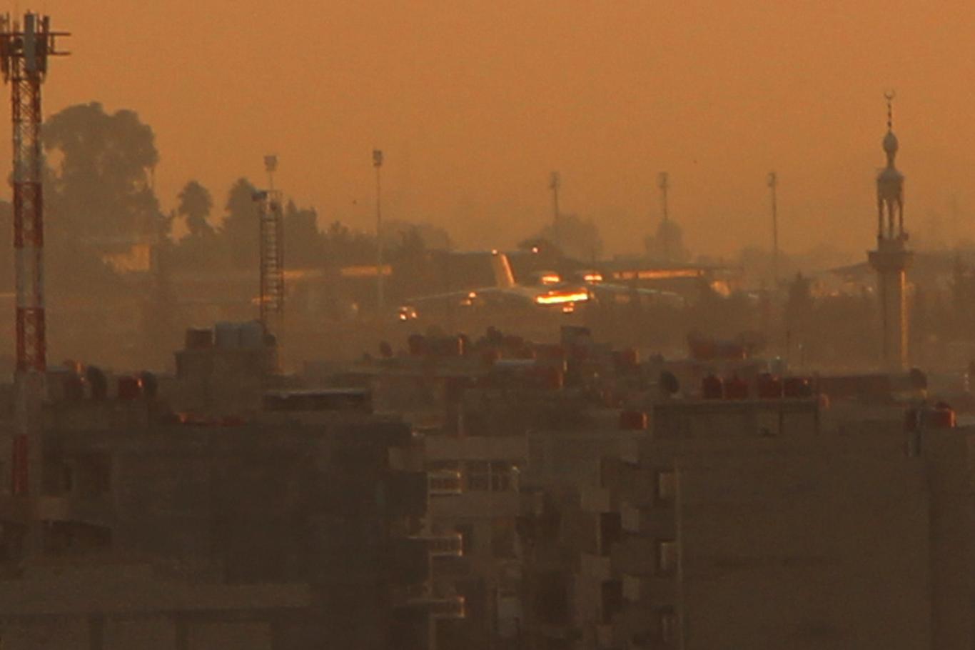 Qamışlo’ya inen özel jet uçağı görüntülendi